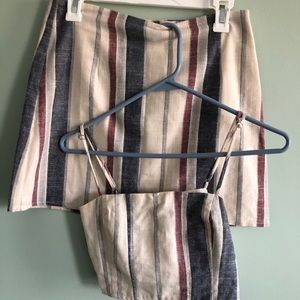 Matching skirt and top set